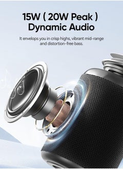 General Portable Bluetooth Speaker with Lights,Powerful Crystal Clear Sound,IPX5 Waterproof,All Day Playtime,AUX&TF-Card Input,Bluetooth 5.3,TWS Paring,Small Wireless Speaker for Outdoor,Gift Ideas  - Image 2