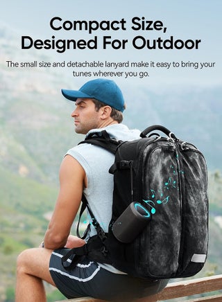 Portable Bluetooth Speaker with Lights,Powerful Crystal Clear Sound,IPX5 Waterproof,All Day Playtime,AUX&TF-Card Input,Bluetooth 5.3,TWS Paring,Small Wireless Speaker for Outdoor,Gift Ideas - view 4