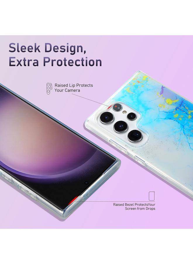 S-TOP Case For Samsung Galaxy S22+ 5G Dual-side IMD Marble Phone Case - Image 4