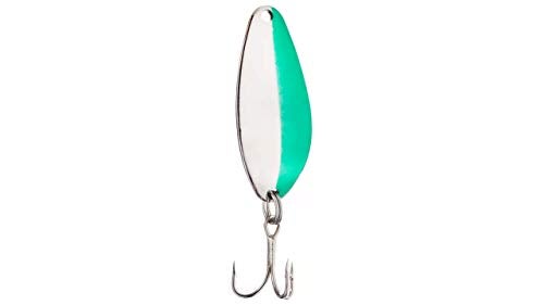 acme Spoons Freshwater Acme C340/NNG Little Cleo Spoon, 21/2", 3/4 oz, Nickel & Neon Green - Image 2