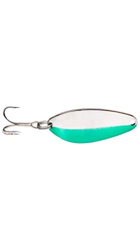 acme Spoons Freshwater Acme C340/NNG Little Cleo Spoon, 21/2", 3/4 oz, Nickel & Neon Green - Image 1