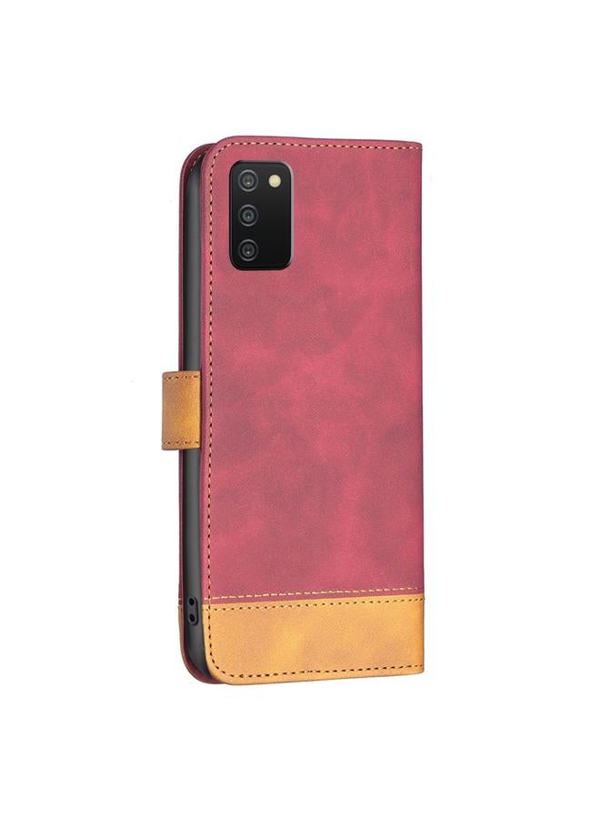 اس-توب جراب لهاتف Samsung Galaxy A03s / A02s BF11 جراب هاتف جلدي متناسق الألوان - Image 3