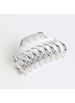 Fodattm Fashion Vintage Alloy Hair Jaw Clips Hair Clamp Large Punk Hairpins Hair Claw Women Hair Updo Grip Bath Accessories For Thick Hair (Silver)  - Image 3