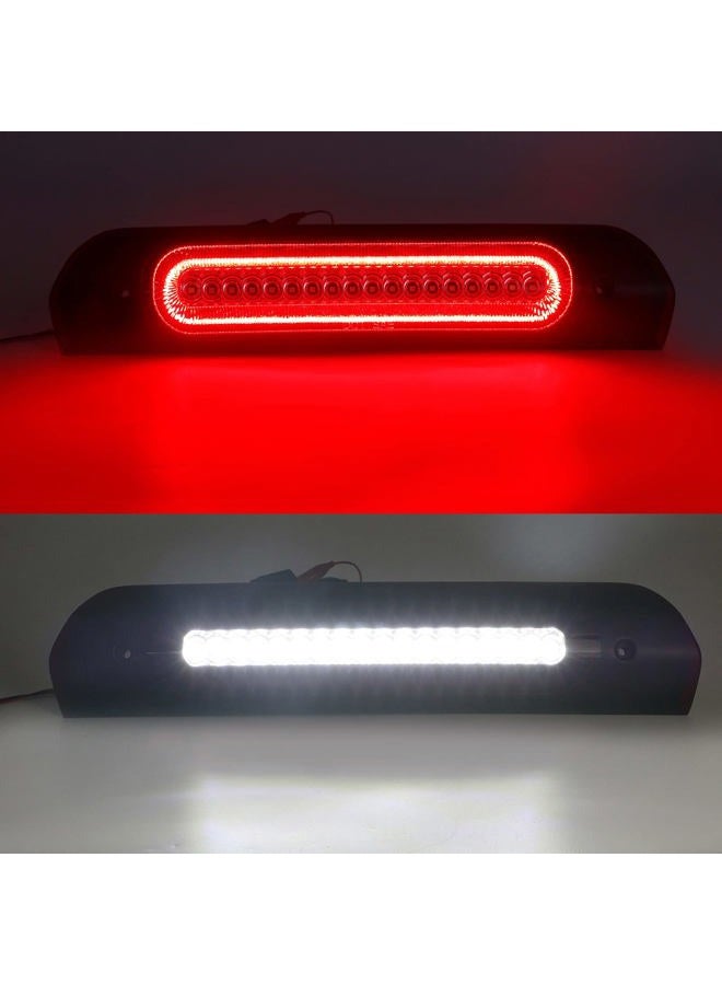 R&F Auto LED Strobe High Mount Brake Light Replacement for Ram 1500 2500 3500 (2002-2008), for Ram 2500 3500 (2009) Third Brake Lamp with Seal Foam Gaskets F1 Style Red Flash Red White Lens - Image 2