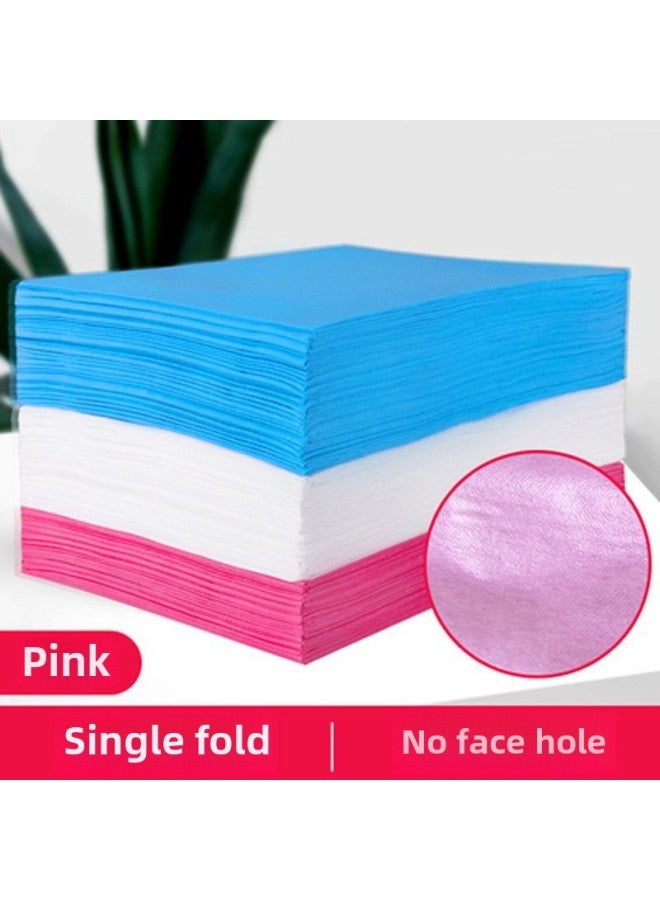 Beauty Salon Disposable Bed Sheet Waterproof Oil-proof Non-woven Mattress Ventilable Bed With Holes Special Bed Sheet Thickened-Color: Pink-Specifications:80*190  Thickened And Breathable Style  - Image 1