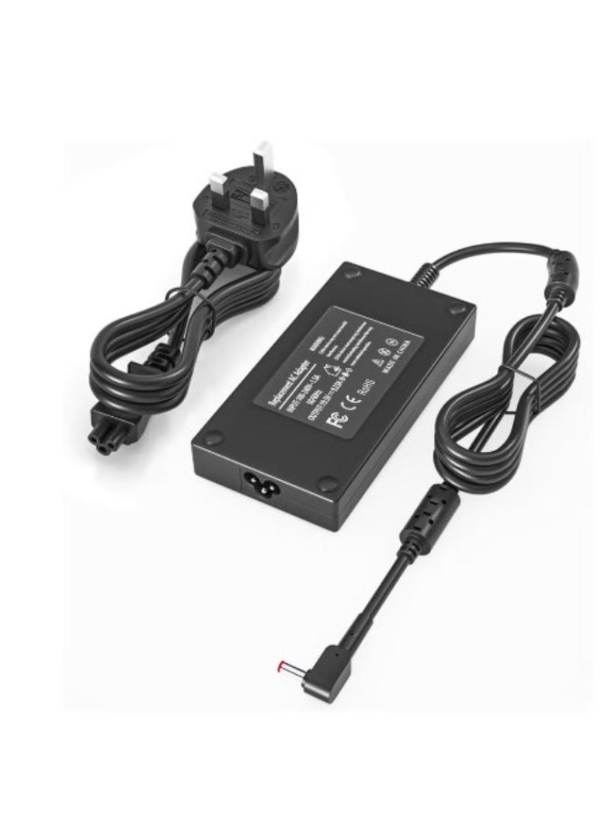 Terabyte Replacement 180W Charger compatible for Acer Nitro 5 7 Gaming Laptop AN515 AN515-51 AN515-52 AN515-53 AN715-52 Predator Helios 300 G3-571 G3-572 PH315-52 Predator Triton 300 500 PT314-51 PT315-52 Power Cord - Image 1