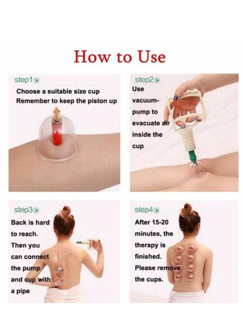 12 عبوة للعناية الصحية بالمنزل مجموعة حجامة للتدليك المغناطيسي السميك - Image 3