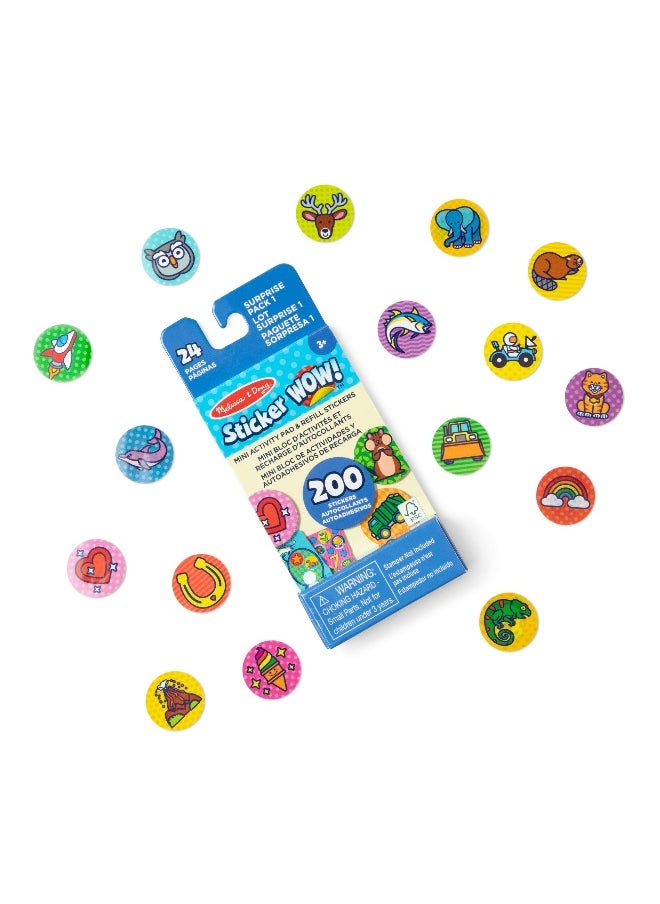 Melissa & Doug - Melissa & Doug Sicker Wow! Mini Activity Pad with Refill Stickers Set - Image 1
