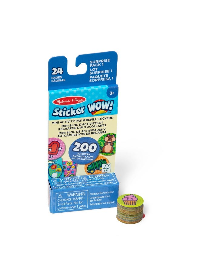 Melissa & Doug - Melissa & Doug Sicker Wow! Mini Activity Pad with Refill Stickers Set - Image 1