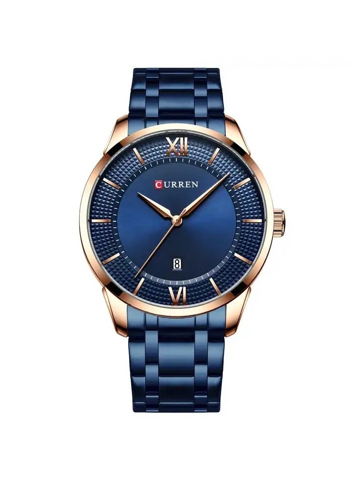 CURREN CURREN 8356 Original Brand Stainless Steel Band Wrist Watch For Men  - Image 1