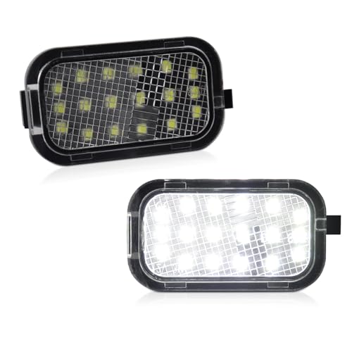 FetonAuto Mirror Light LED Puddle Light Assembly for 2007-2014 Chevy Silverado 2500 3500 Suburban 1500 2500 Tahoe GMC Yukon Denali Hybrid XL 1500 2500 Pickup, 5500K White - Image 1