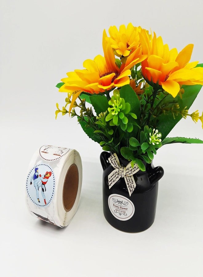 كوبا بلاي ملصقات CupaPlay 500 قطعة من ملصقات التايكوندو والكاراتيه - لوازم حفلات بطابع الكونغ فو وديكورات حفلات أعياد الميلاد وحفلات استقبال المولود الجديد وحاويات الجرار وحروف وملصقات DIY - Image 3