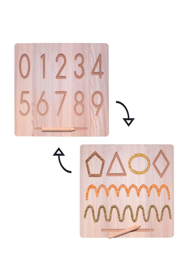 Virth Writing Practice Wooden Educational Slate Learning Board for Baby (2 to 6 Years) (Combo of 2 - Alphabet & Number Board) - Image 5