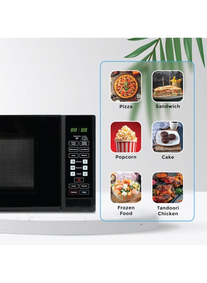 اس بي جي فرن ميكروويف رقمي SPJ سعة 34 لترًا مع شواية - ميكروويف بقوة 1000 واط + شواية بقوة 1300 واط | 6 مستويات طاقة | مؤقت 99 دقيقة | وظيفتا إذابة الجليد وإعادة التسخين | تحكم رقمي باللمس | تصميم متين لسطح العمل | MWBLU-34L006 | أسود | ضمان لمدة عام - Image 2