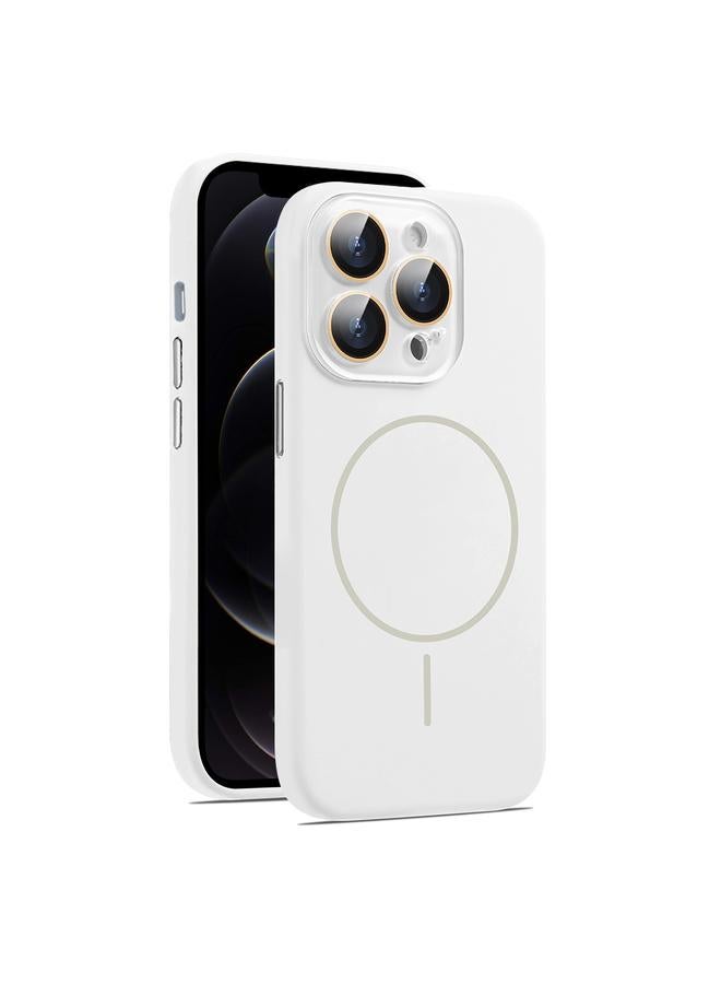 اس-توب جراب لهاتف iPhone 12 Pro AG جراب هاتف مغناطيسي من السيليكون السائل بفتحة دقيقة من MagSafe - Image 1