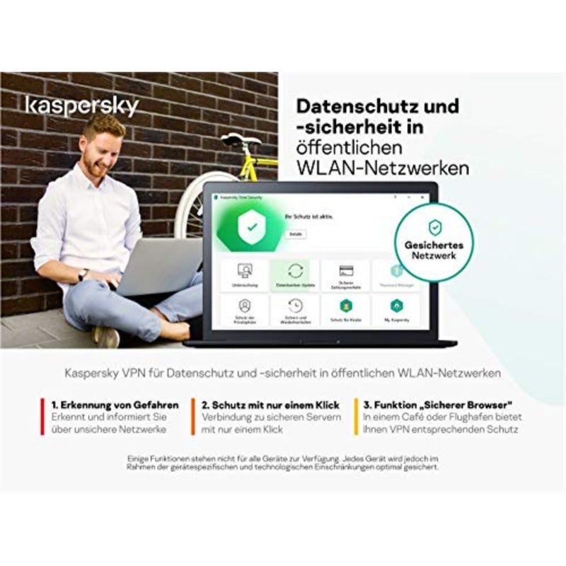 Kaspersky Total Security 2021 Standard جهاز واحد، رمز تنشيط Windows/Mac/Android لمدة عام واحد في عبوة قياسية - Image 5