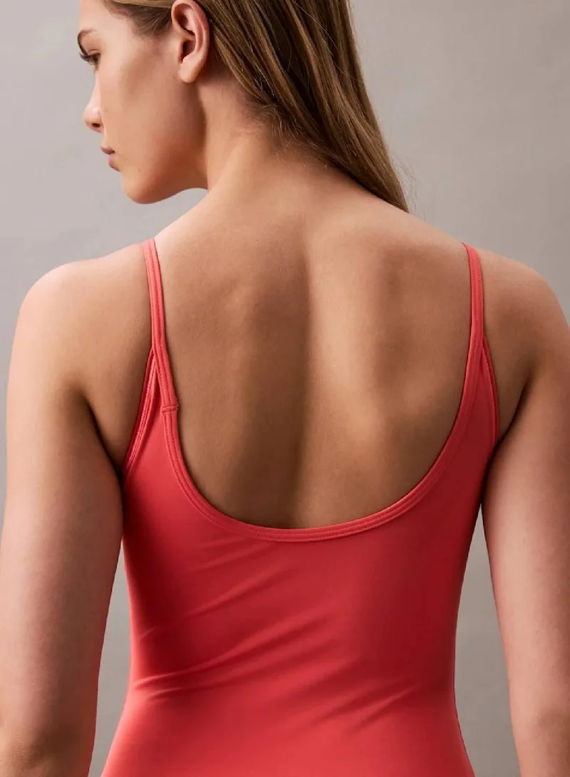 Calvin Klein Dazzling Coral Swimsuit - CK Monogram for Women | Best Price UAE