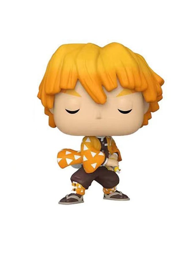 general Pop Mart Demon Slayer Figure of Zenitsu Agatsuma can be used as a car or desktop decoration birthday gift - Image 2