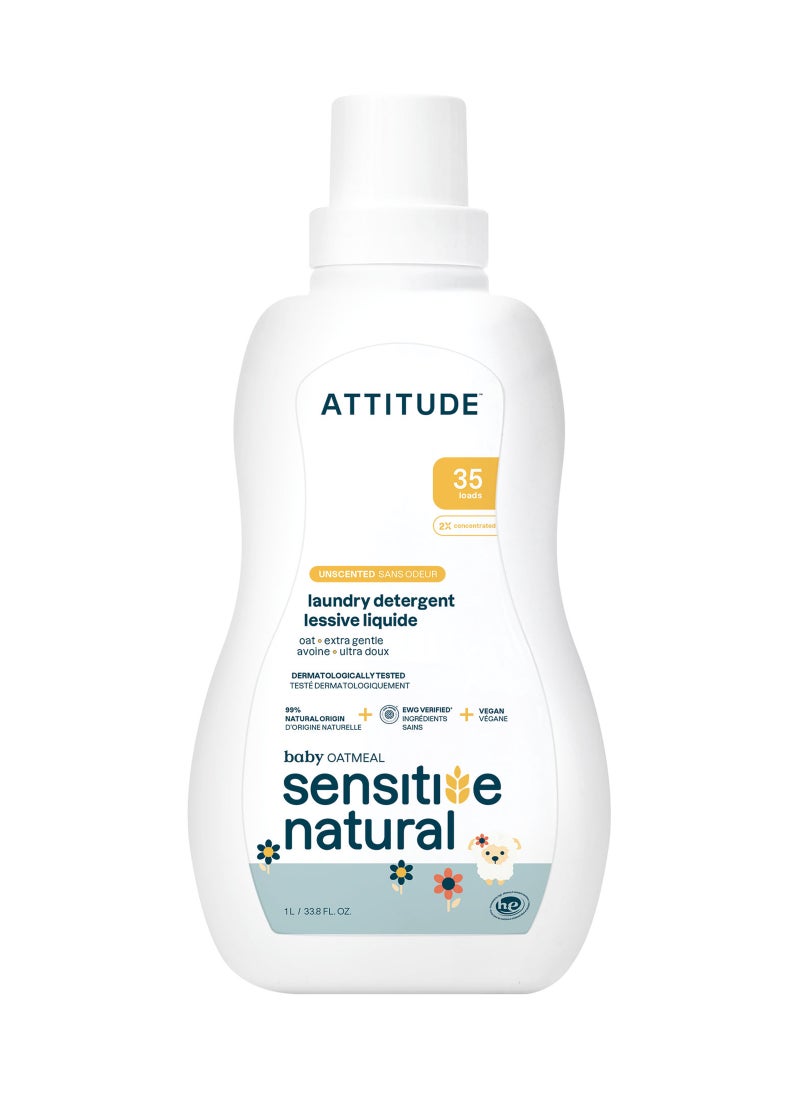Attitude غسول ملابس الأطفال الطبيعي الحساس بالشوفان - 35 غسلة - Image 1