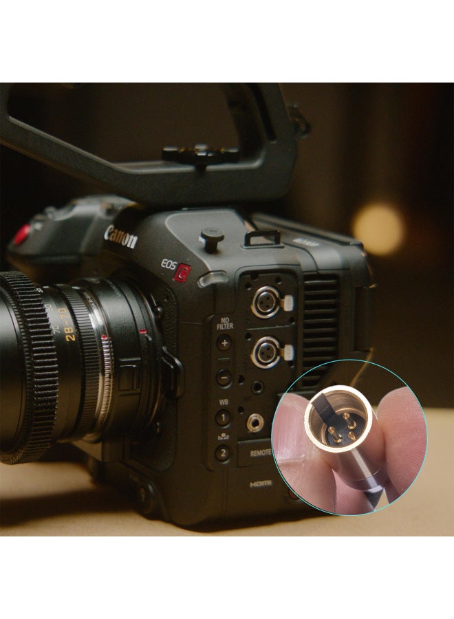 ريكسليس ينطبق على كاميرا: كابل ميكروفون داخلي بفتحة ملولبة 3.5 مم، من نوع ميني إكس إل آر (Mini XLR) 3 دبابيس، ذكر، من نوع ميني كانون (Mini Cannon) - Image 3