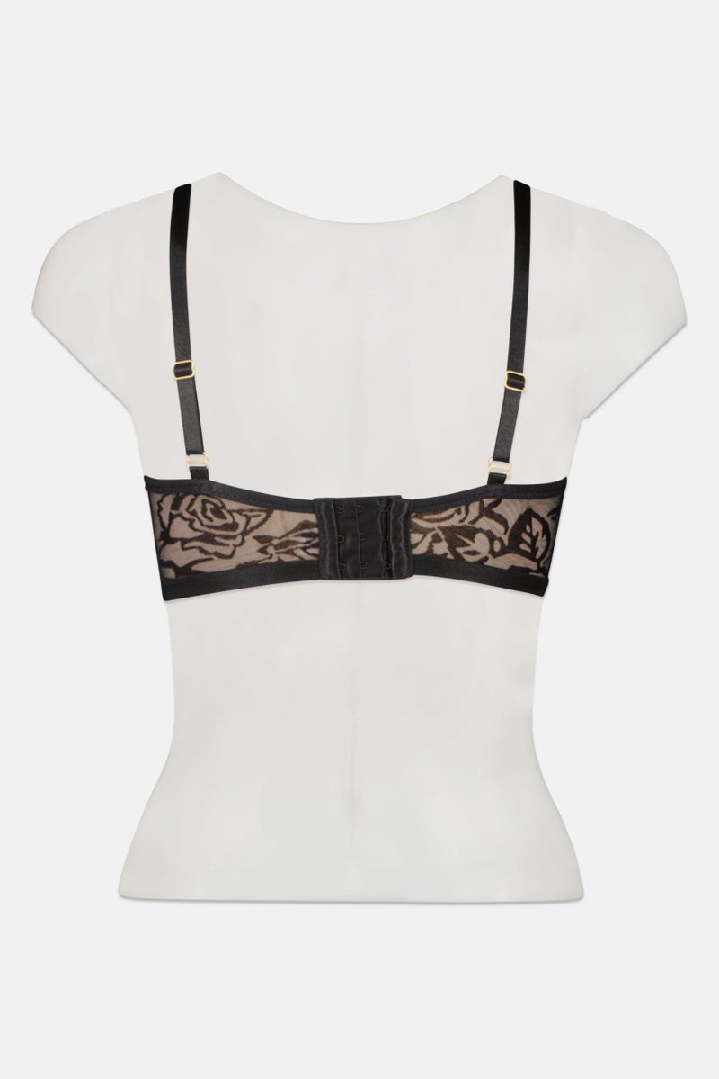 TRIUMPH Women Mesh Padded Non Wire Bra, Black - Image 2