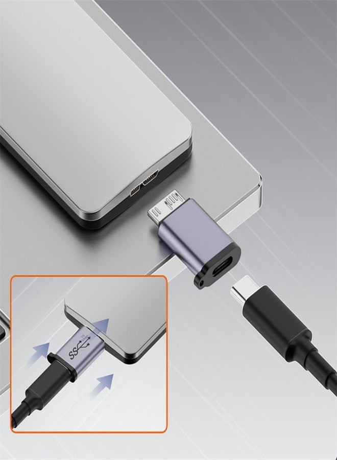 xiwai USB-C USB 3.1 Type C Female to Micro USB 3.0 Male Adapter Data 10Gbps Power Converter for Laptop PC SSD Disk - Image 3