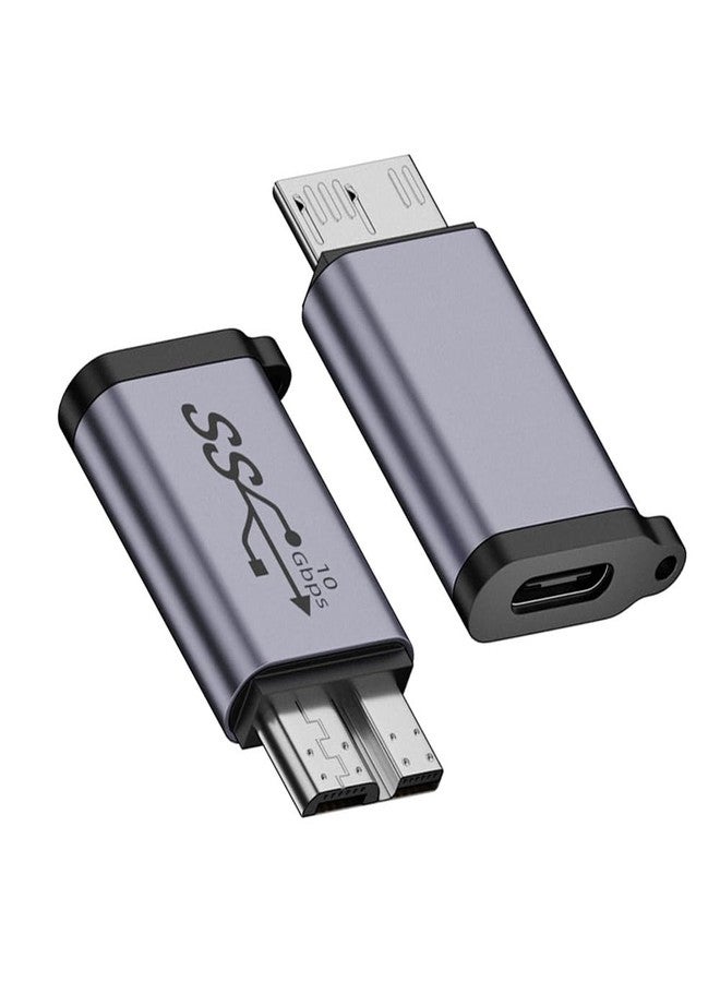 xiwai USB-C USB 3.1 Type C Female to Micro USB 3.0 Male Adapter Data 10Gbps Power Converter for Laptop PC SSD Disk - Image 1