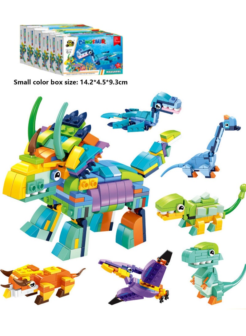 Children's Educational Small Particle Assembly Building Block Collection Set Toy(Combined Rhino 6 Boxes) - Image 2