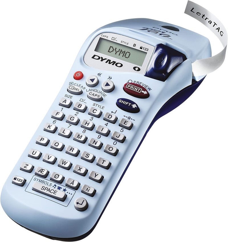 Dymo LetraTag XR Handheld Label Maker | ABC Keyboard Home Label Printer with Easy-to-Use LCD Screen | Grey - Image 1