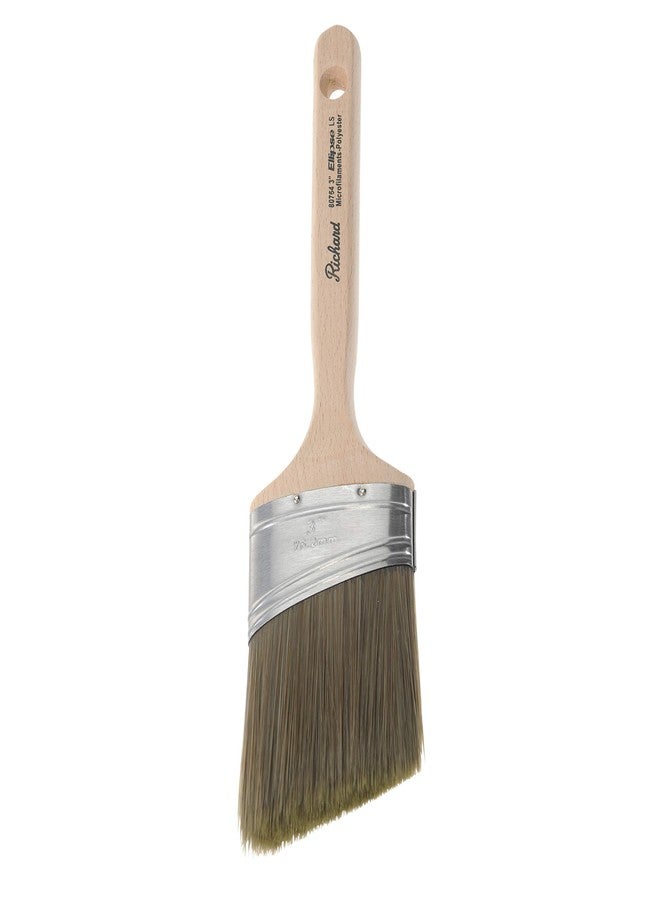 Richard 80764 Oval Angled Paint Brush with Long Sash Wood Handle, 3" - Image 2