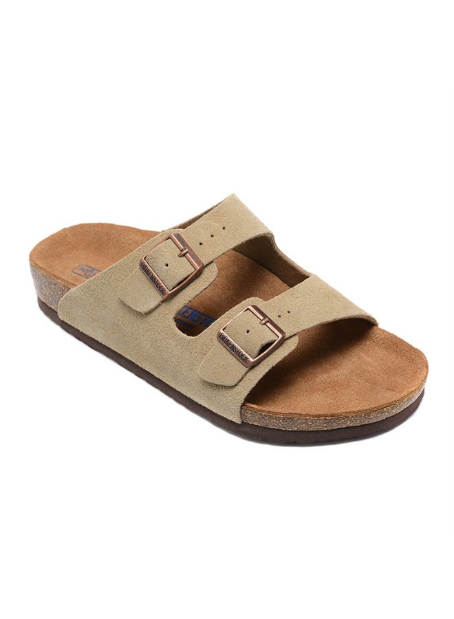 Birkenstock Style Double Buckle Casual Slides - Image 1