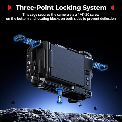 SmallRig Camera Cage for Nikon ZR with Silicone Grip and Cable Clamp for HDMI Aluminum Alloy Full Camera Cage with Cold Shoe AntiTwist Design Builtin QuickRelease Plate for Arca 5467 - Image 3