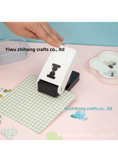 Self-made Index Label Punching Machine Diy Hand Account Separator Page Punch Creative Children's Hand Embossing Machine-Color:Index Labeling Machine: Full Circle Label
