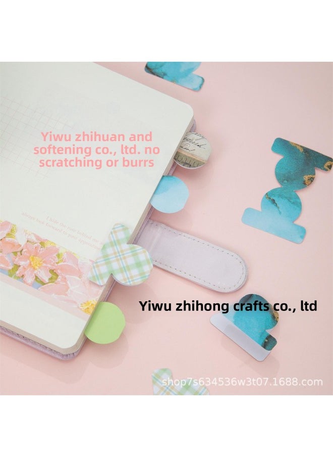 Generic - Self-made Index Label Punching Machine Diy Hand Account Separator Page Punch Creative Children's Hand Embossing Machine-Color:Index Labeling Machine: Full Circle Label - Image 1
