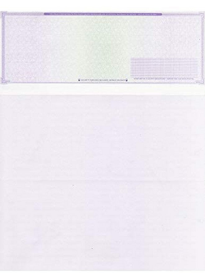 Compuchecks 50 High Security Blank Check Stock Paper Checks On Top Print Easy And Secure From Your Computer Our Business Check Paper Weight 70 (Purple Mazed) - Image 1