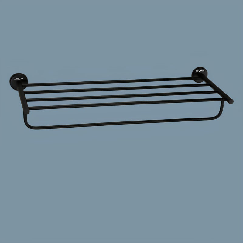ARQUIN ARQUIN VITA 304 Grade Stainless Steel Towel Rack/Towel Rack/Bathroom Accessories (Black Matt, Pack of 2)  - Image 1