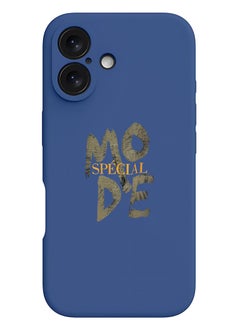 Theodor iPhone 16 Blue Protective Slim Fit Case Liquid Silicone Cover with Full Body Protection Anti-Scratch Shockproof Case For iPhone - Mode special  - Image 1