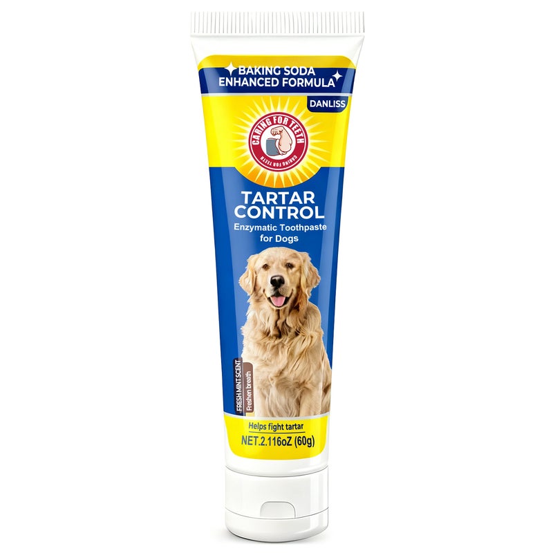 Danliss Dog Enzyme Toothpaste with Baking Soda Formula for Tartar Removal and Fresh Breath,    60g - Image 5
