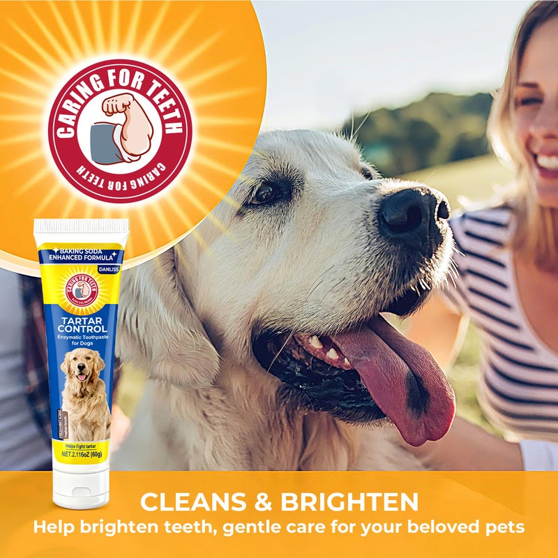 Danliss Dog Enzyme Toothpaste with Baking Soda Formula for Tartar Removal and Fresh Breath,    60g - Image 2