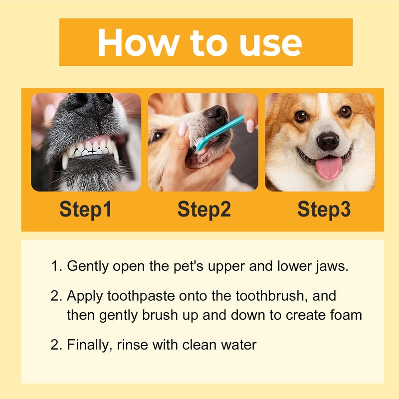 Danliss Dog Enzyme Toothpaste with Baking Soda Formula for Tartar Removal and Fresh Breath,    60g - Image 4