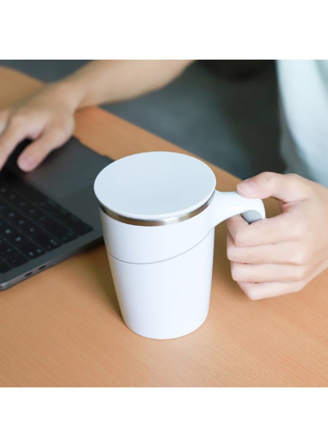 Cross-border Steel Belt Handle Stainless Steel Thermos Cup Creative Office Anti-dumping Magic Magic Suction Cup Does Not Pour Cup-Color:lake Blue-Capacity:401-500ml  - Image 4
