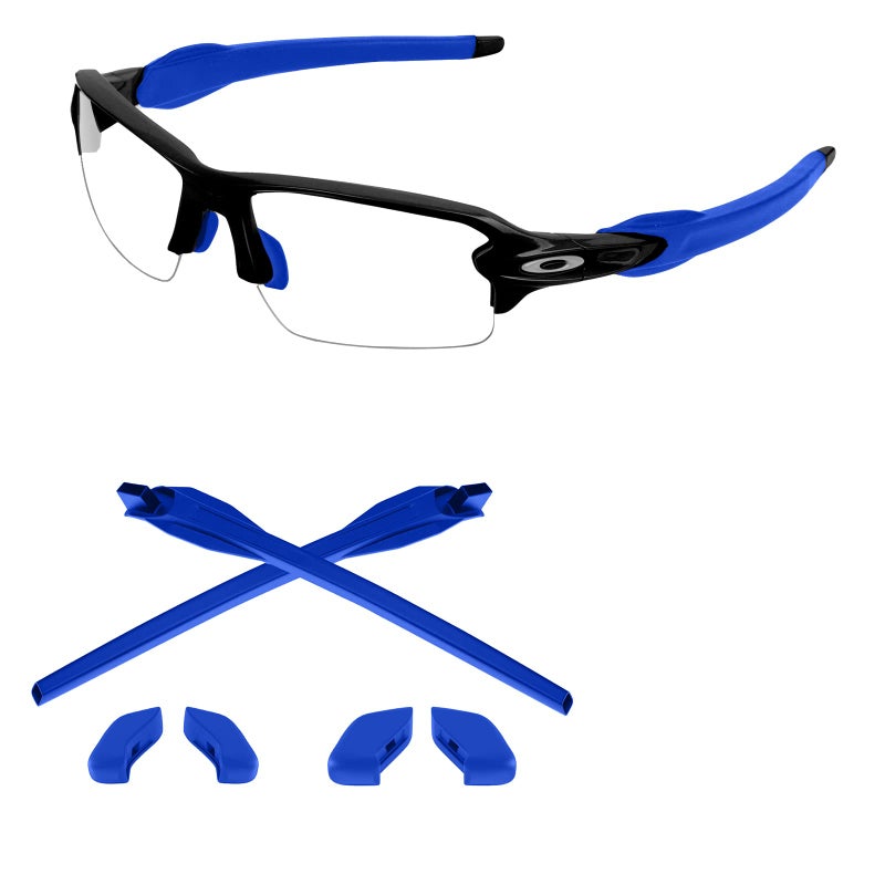 Generic Tintart Replacement Rubber Kits Earsocks & Nosepieces Compatible with Oakley Flak 2.0 OO9295 | Flak 2.0 XL OO9188, Deep Blue, One size  - Image 1