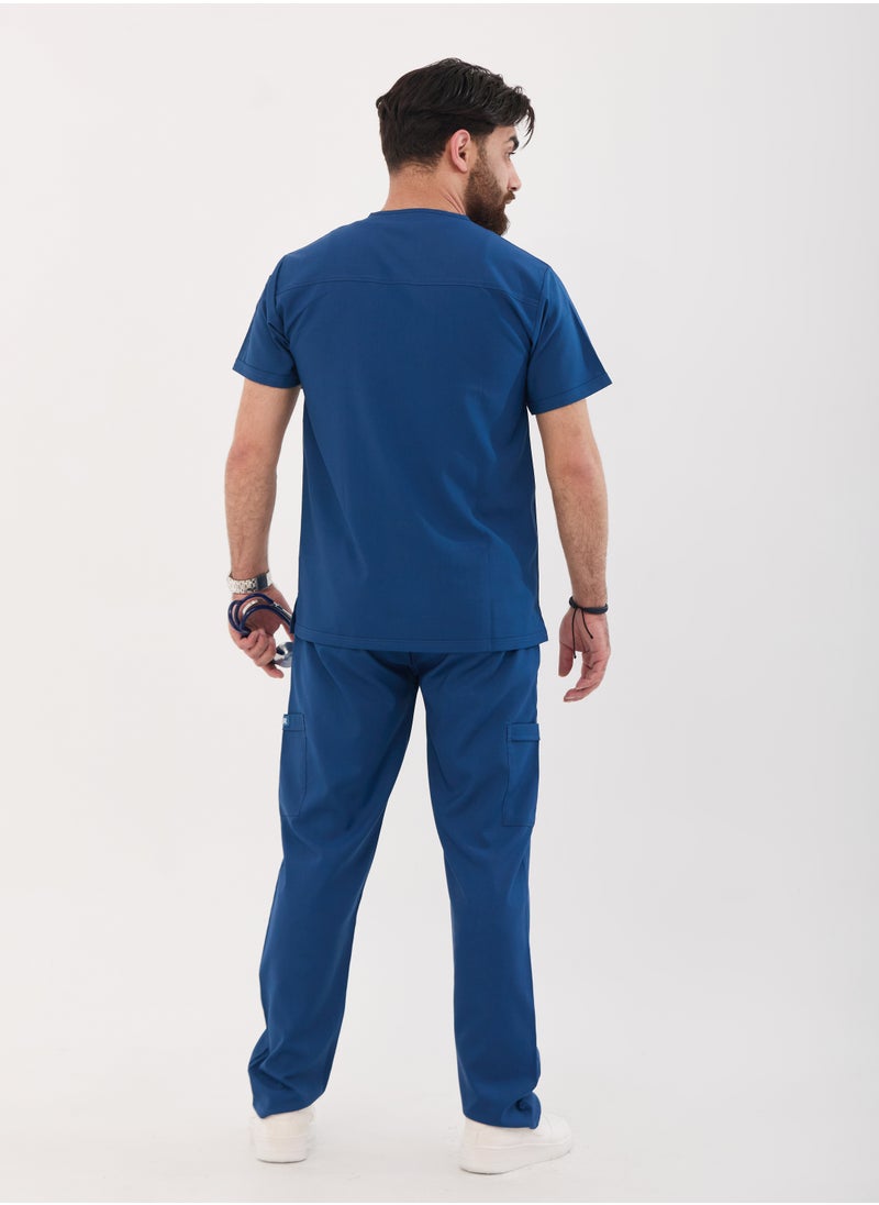sezer - Caesar Scrub for Men - Strength and comfort in a cottonh Petroleum  design that fits you all day long - Image 1