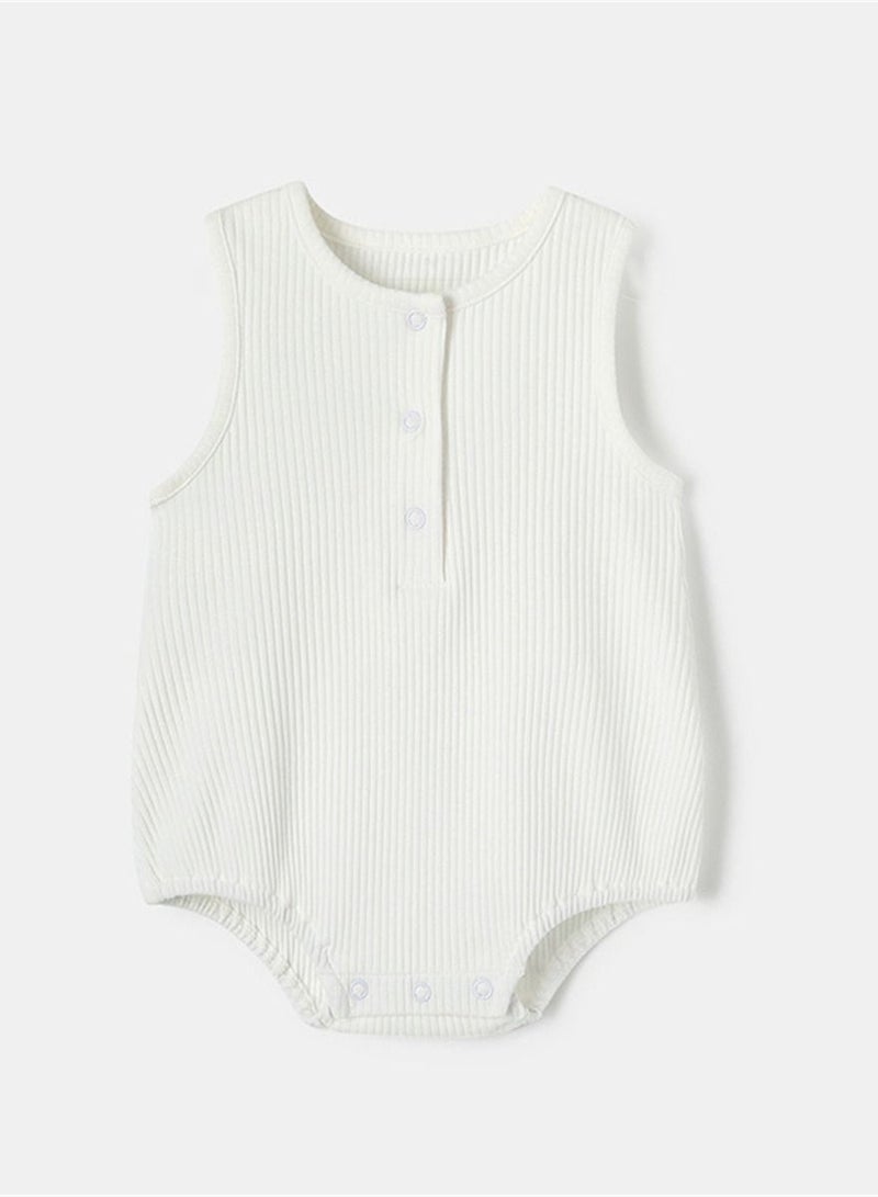 Loquat New Baby Sleeveless Pajamas Thin Baby Vest Pure Cotton