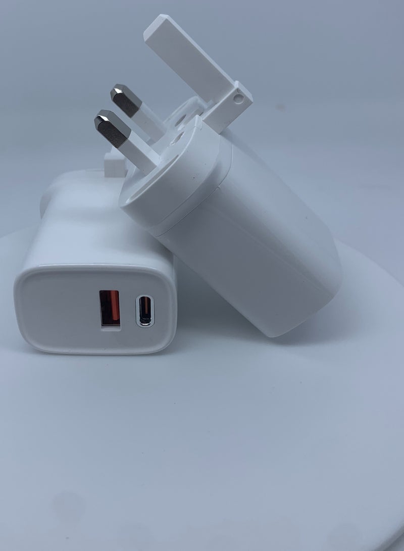 General T-REN 20W Fast Charging Charger with USB and BD ports provides you with an ultra-fast charging experience and is compatible with all your mobile devices. Featuring a compact design and reliable perf  - Image 2