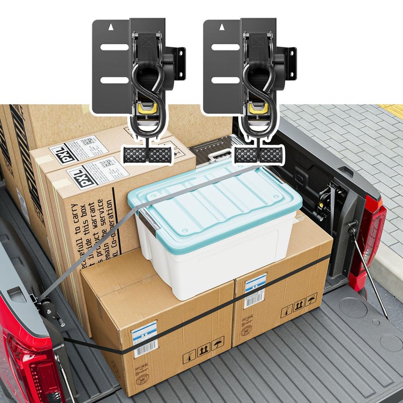 SZYANG قطعتان من أشرطة ربط قابلة للسحب من Szyang متوافقة مع 2019-2025 Chevy Silverado Gmc Sierra 1500 استبدال حزام السقاطة لملحقات Chevy Silverado - Image 1
