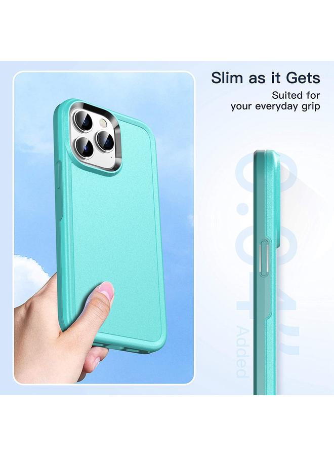 اس-توب جراب لهاتف iPhone 14 Pro، جراب مدرع مزدوج بلون واحد - Image 2