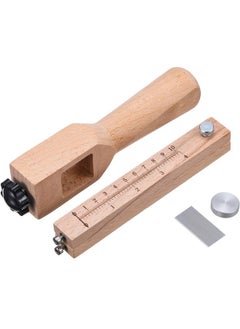 Jovitec Jovitec Leather Strap Cutter, Strip and Strap Leather Wood DIY Craft Hand Cutting Tool Adjustable with 5 Blades  - Image 3