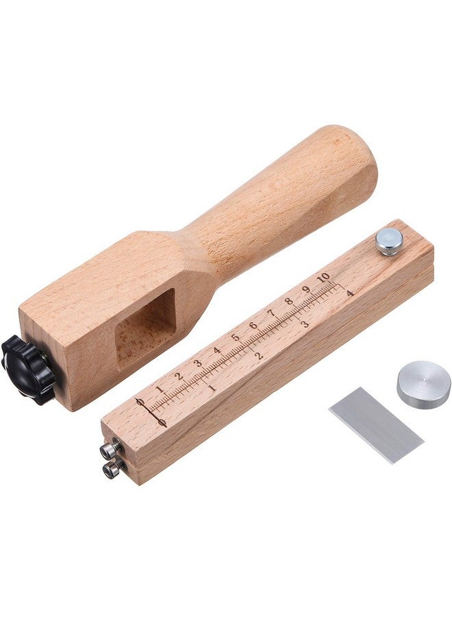 Jovitec Leather Strap Cutter, Strip and Strap Leather Wood DIY Craft Hand Cutting Tool Adjustable with 5 Blades - Image 3