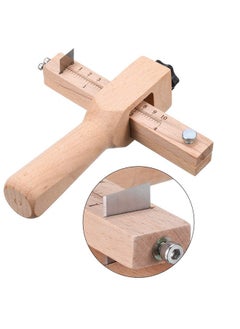 Jovitec Jovitec Leather Strap Cutter, Strip and Strap Leather Wood DIY Craft Hand Cutting Tool Adjustable with 5 Blades  - Image 4